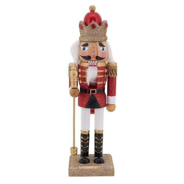 Saro Lifestyle SARO XD593.R 10 in. Red Soldier Nutcracker Decoration XD593.R